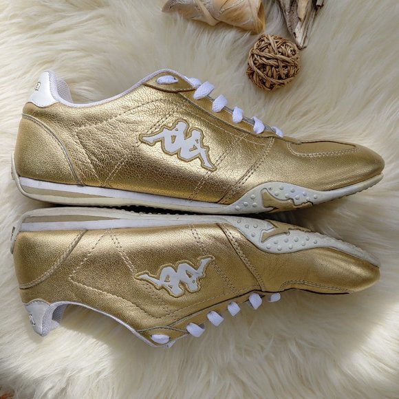 Kappa Shoes - Flash Sale - RARE Kappa Gold Leather Sneakers (9 US)